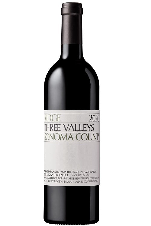 Ridge Vineyards Three Valleys Zinfandel 750ml