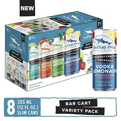Dogfish Head Culinary-Crafted Cocktails Bar Cart Variety Pack 12 fl. oz. cans 8-Pack