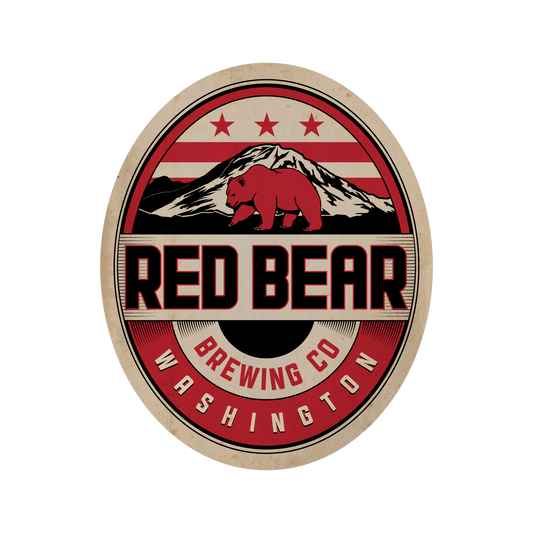 Red Bear Brewing DC Dirt American Porter Beer 64 OZ GROWLER