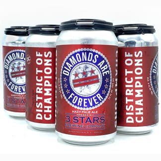 3 STARS DIAMONDS ARE FOREVER HAZY PALE ALE 6 PACK CANS