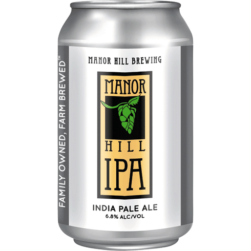 Manor Hill Brewing IPA India Pale Ale Beer 6-Pack Cans