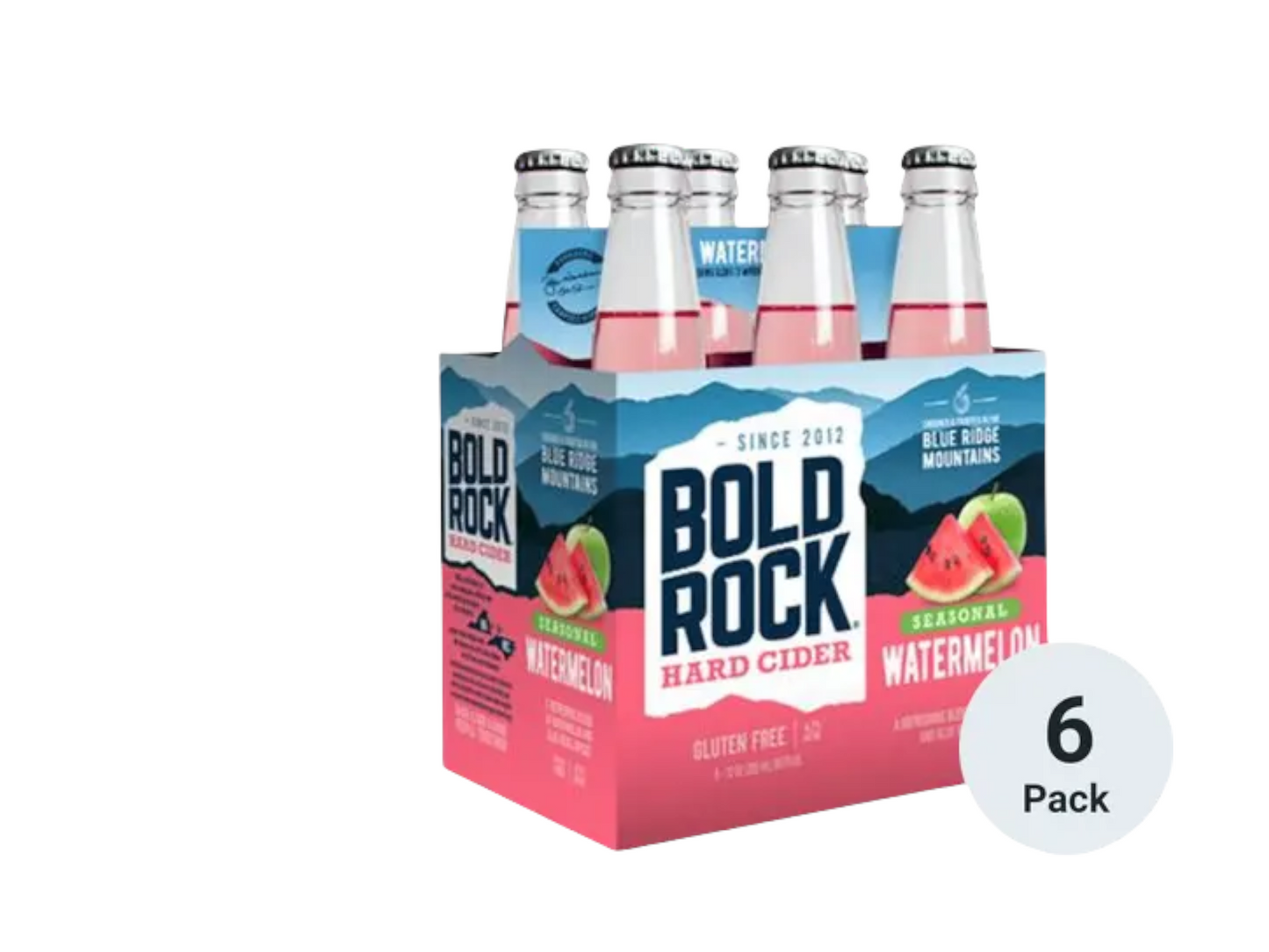 Bold Rock Watermelon Hard Cider 6-Pack