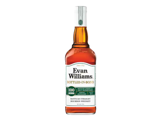 Evan Williams White Label Bottled in Bond Kentucky Straight Bourbon Whiskey 750ml