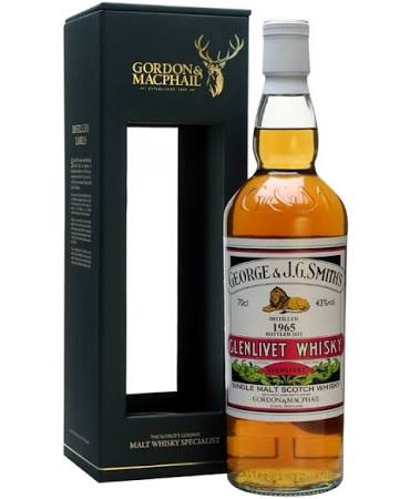 1965 Gordon & MacPhail George & J.G.Smith's Glenlivet Vintage Single Malt Scotch Whisky 750ml