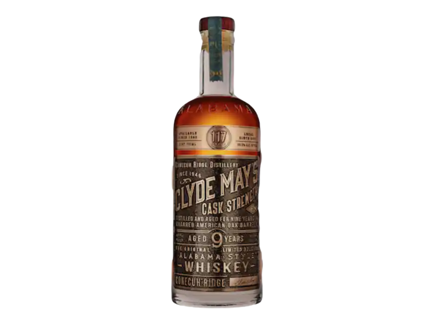 Clyde May's 11 Year Old Cask Strength Whiskey 750 ML