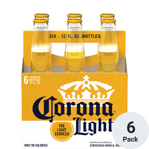 Corona Light Lager Beer 12-Oz Bottle 6-Pack