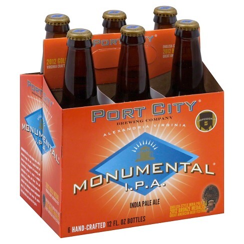 Port City Brewing Monumental India Pale Ale Beer 12-Oz Bottle 6-Pack