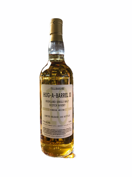 Hug-A-Barrel III Tullibardine 10 Year Old Single Malt Scotch Whisky 750ml