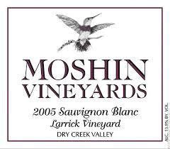 Moshin Vineyards Larrick Vineyard Sauvignon Blanc