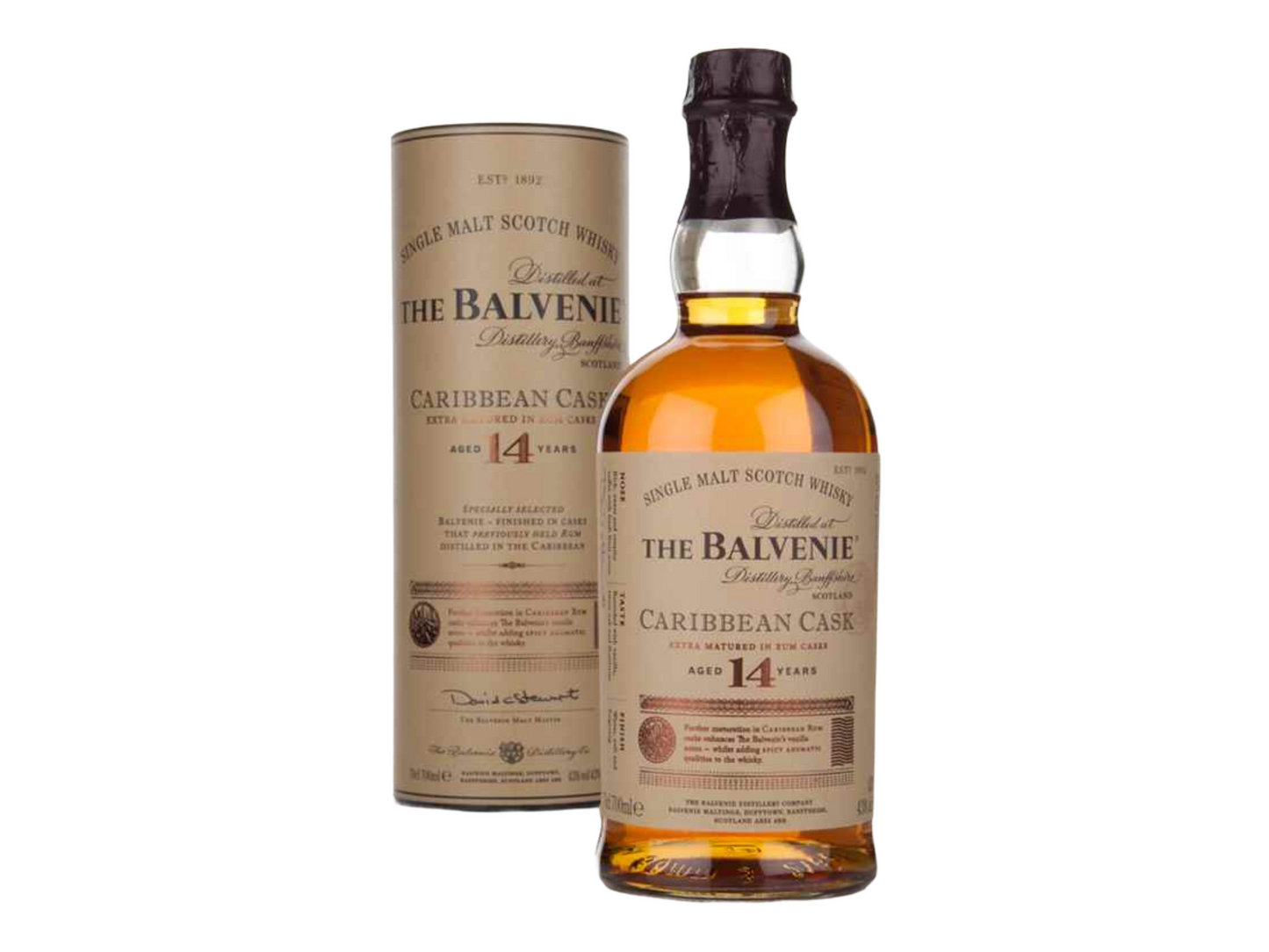 Balvenie Caribbean Cask 14 Year Old Single Malt Scotch Whisky 750ml