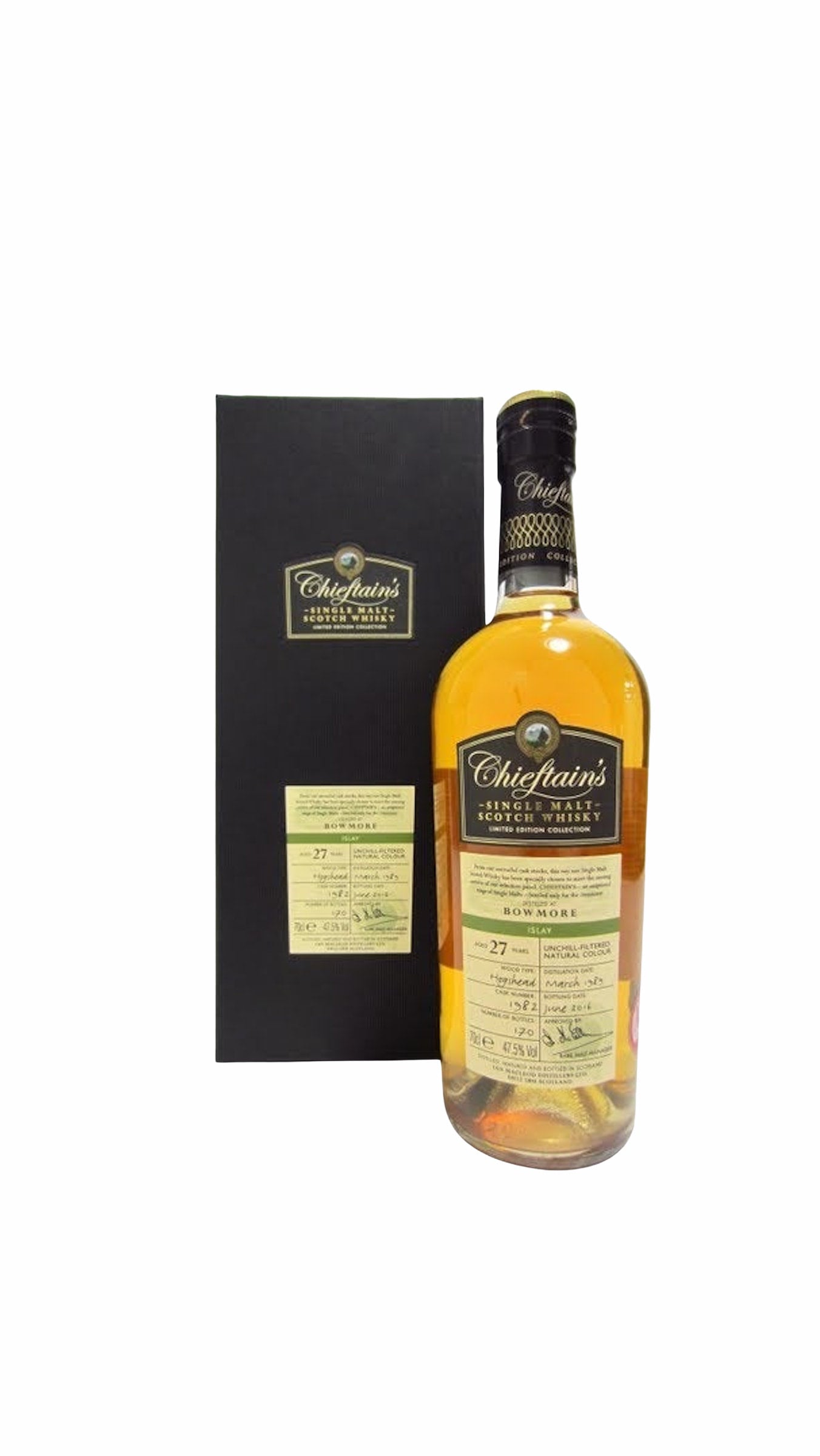 THE CHIEFTAIN'S BOWMORE 13 YEAR 750 ML