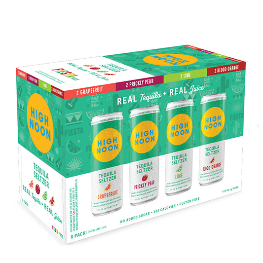 High Noon Fiesta Tequila Seltzer Variety Pack 355ml Can 8-Pack