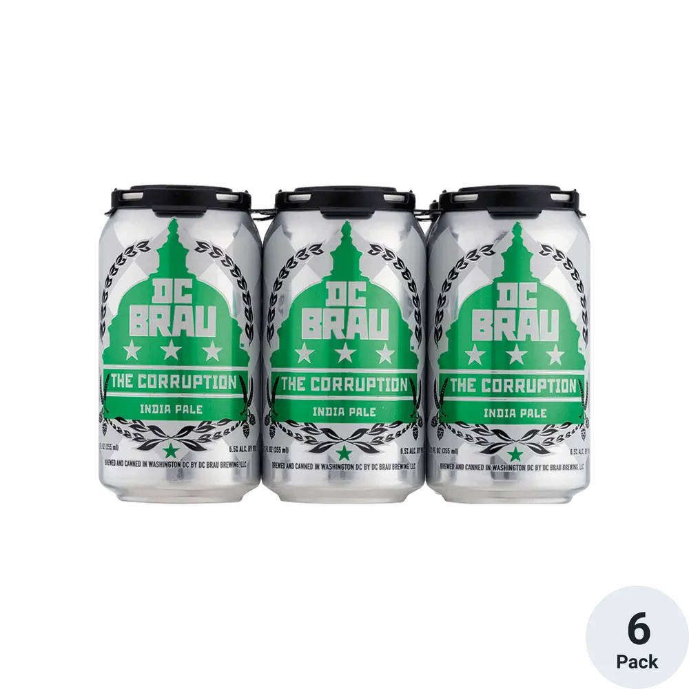 DC Brau Brewing The Corruption India Pale Ale Beer 12-Oz Can 6-Pack