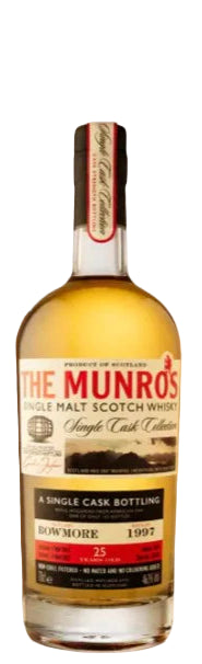 1997 The Munro's Bowmore Single Cask 25 Year Old Single Malt Scotch Whisky 700ml