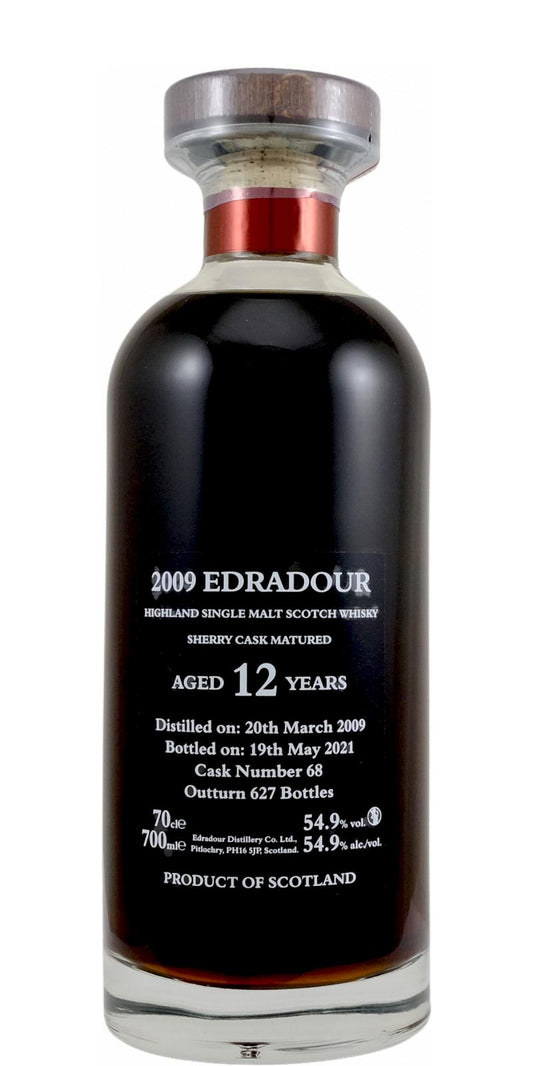 2009 Edradour Natural Cask Strength Single Malt Scotch Whisky 700ml