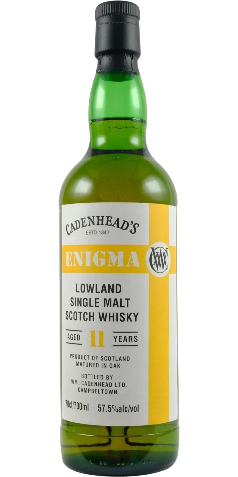 2013 WM Cadenhead Enigma 11 Year Old  Lowland Single Malt Scotch Whiskey 750ml