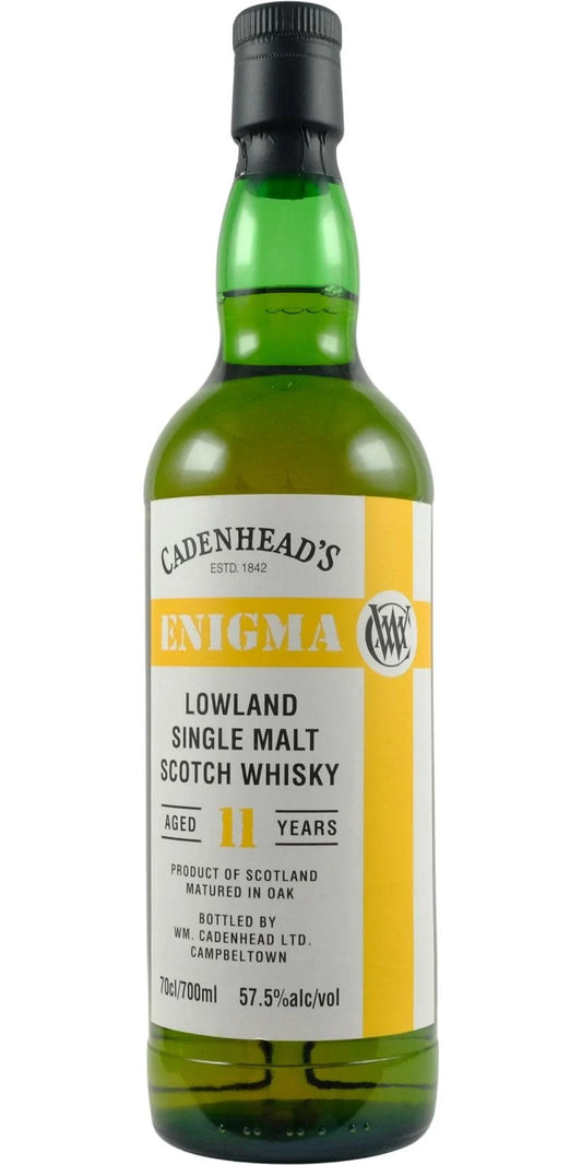 2013 WM Cadenhead Enigma 11 Year Old  Lowland Single Malt Scotch Whiskey 750ml