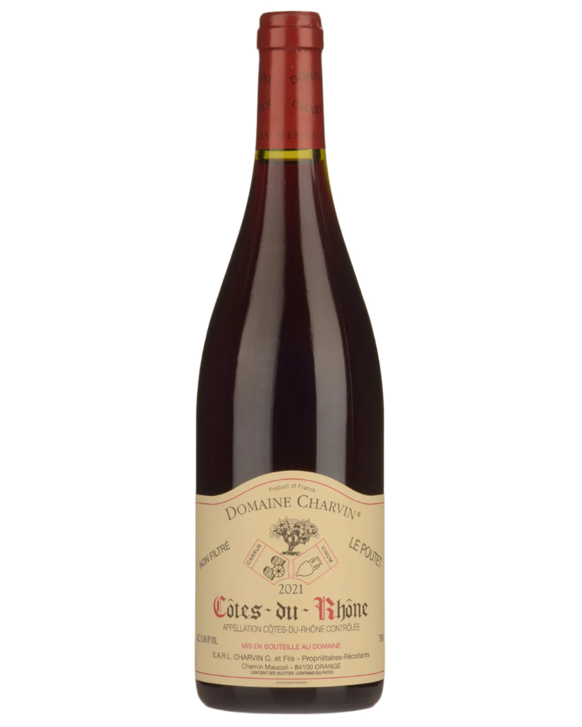 2021 Domaine Charvin Cotes du Rhone Le Poutet 750ml