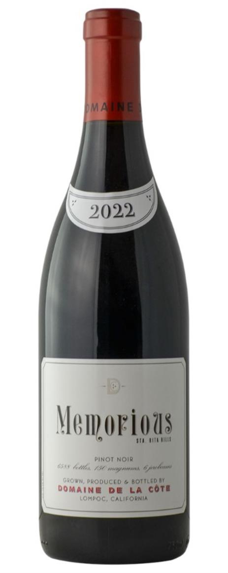 2022 Domaine de la Cote Memorious Pinot Noir 750ml