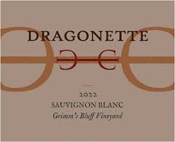 2022 Dragonette Cellars Grimm's Bluff Vineyard Sauvignon Blanc 750ml