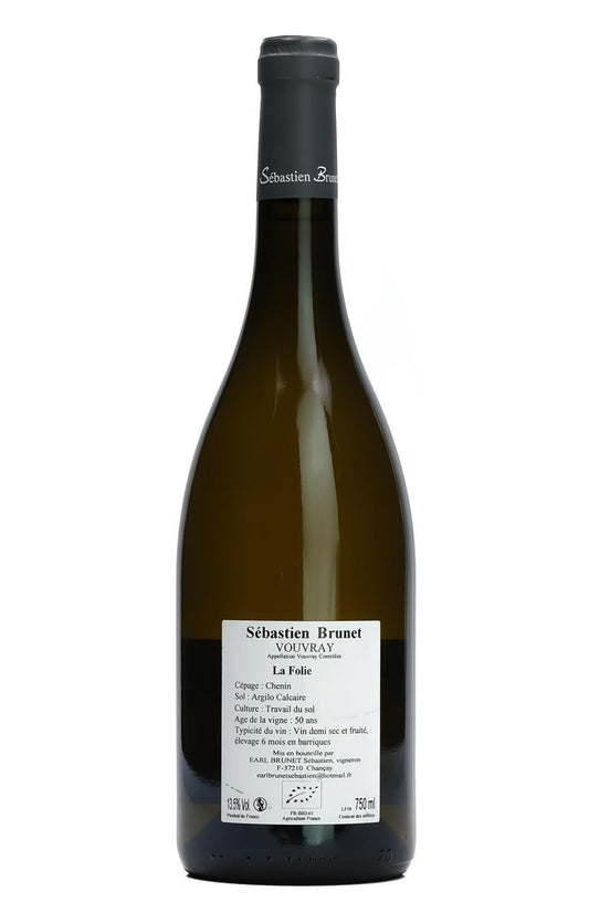 2023 Domaine Sebastien Brunet Vouvray La Folie Demi-Sec 750ml
