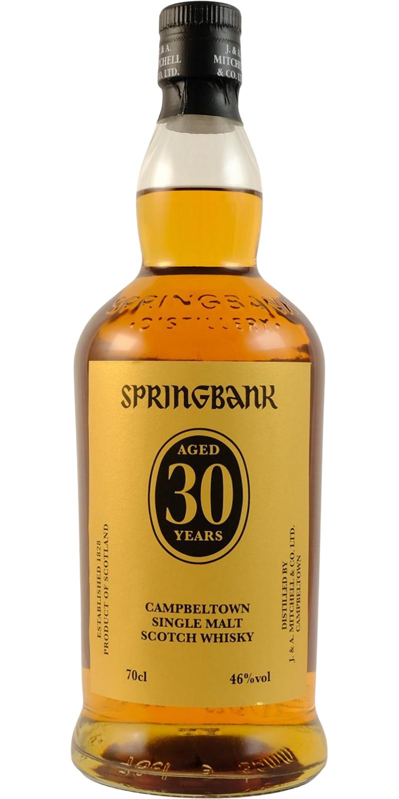 2023 Springbank 30 Year Old Single Malt Scotch Whisky 700ml