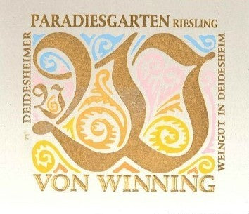 2023 Von Winning Deidesheimer Paradiesgarten Riesling Trocken 750ml