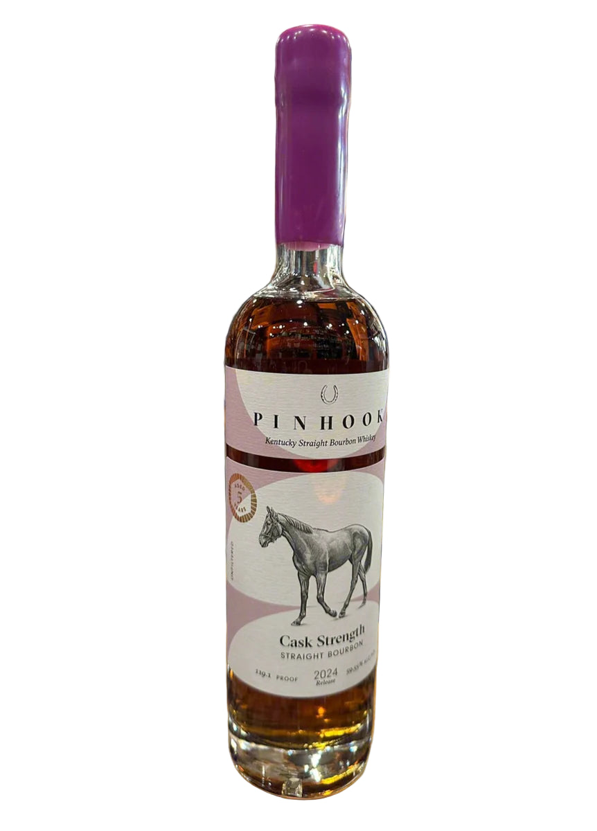 2024 Pinhook Single Barrel Cask Strength 5 Year Old Unfiltered Straight Bourbon Whiskey 750ml