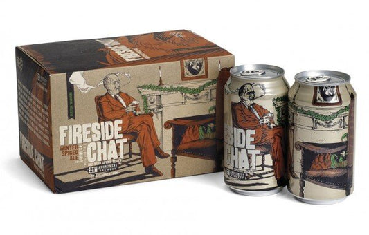 21st Amendment Brewery Fireside Chat Winter Spiced Ale Beer 12-Oz Can 6-Pack