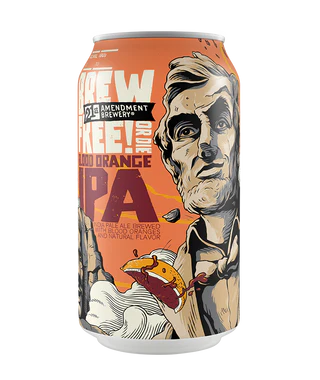 21st Amendment Brewery 'Brew Free or Die' Blood Orange IPA Beer 12Oz 6 Pack