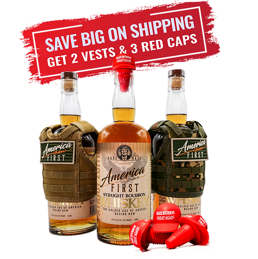 America First Bourbon Whiskey 3-Pack 750ml