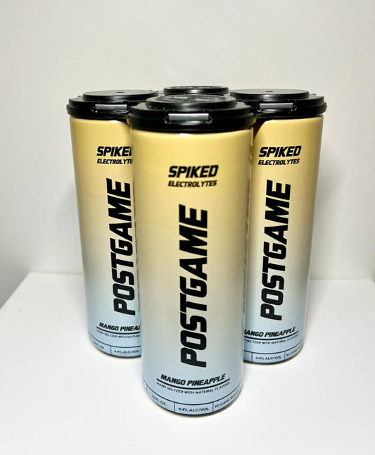 Postgame Mango Pineapple Spiked Electrolyte Seltzer 4-Pack