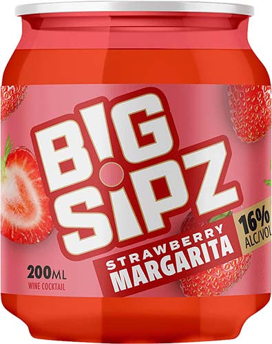 Big Sipz Strawberry Margarita Can 200ml