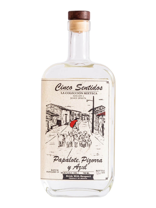 5 Sentidos La Coleccion Mixteca Papalote Pizorra Azul 750ml