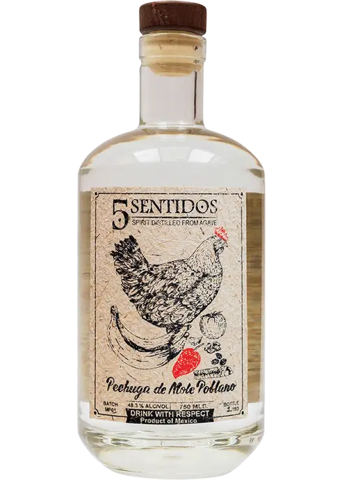 5 Sentidos Pechuga de Mole Poblano Agave Spirit 750ml