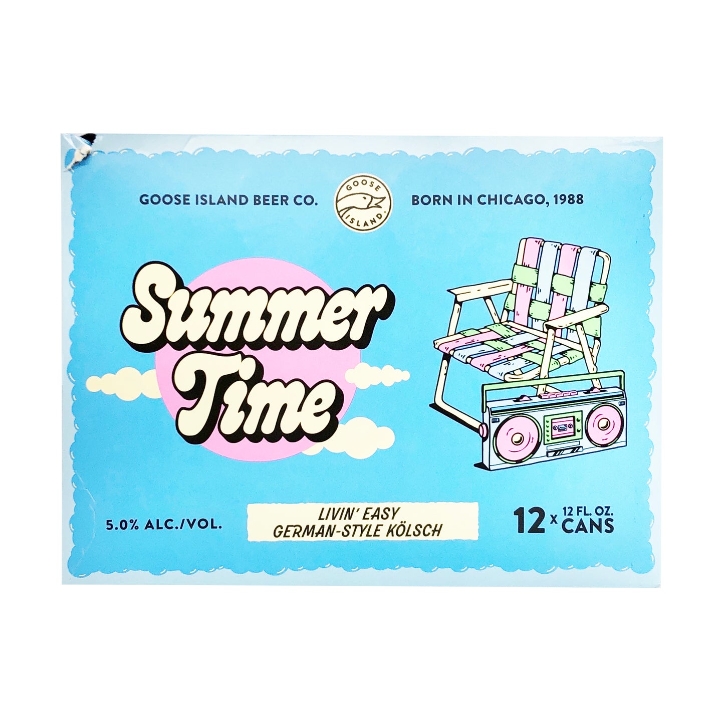 Goose Island Summertime Kolsch Beer 12-Oz Can 6-Pack