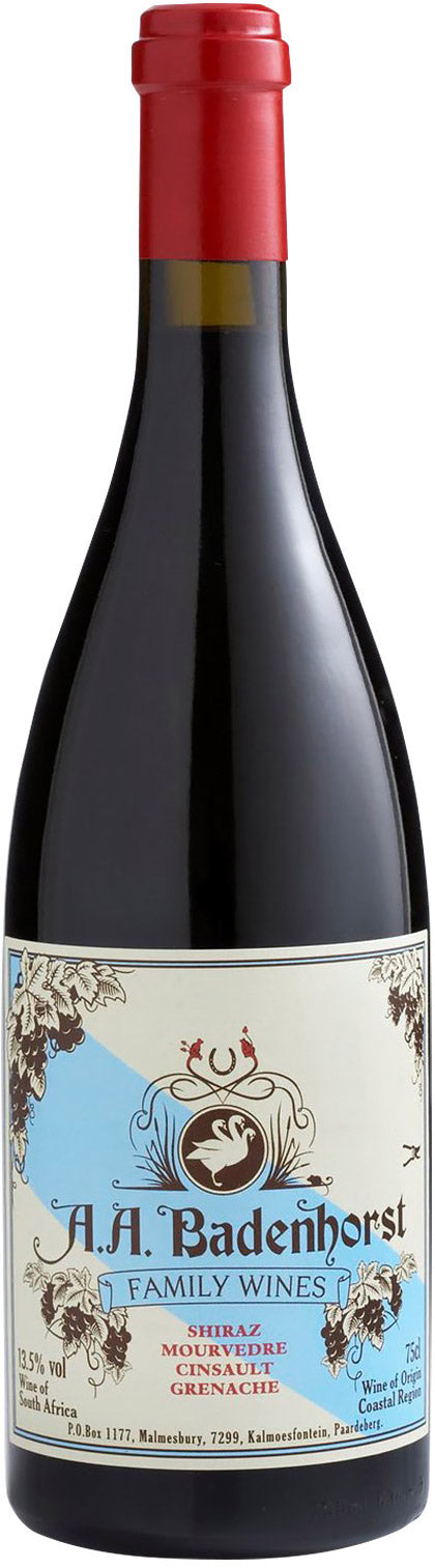 A.A. Badenhorst Red Blend Shiraz Mourvedre Cinsault Grenache 750ml