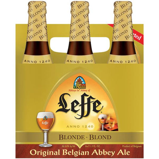 Abbaye de Leffe Blonde Beer 11.2-Oz Bottle 6-Pack