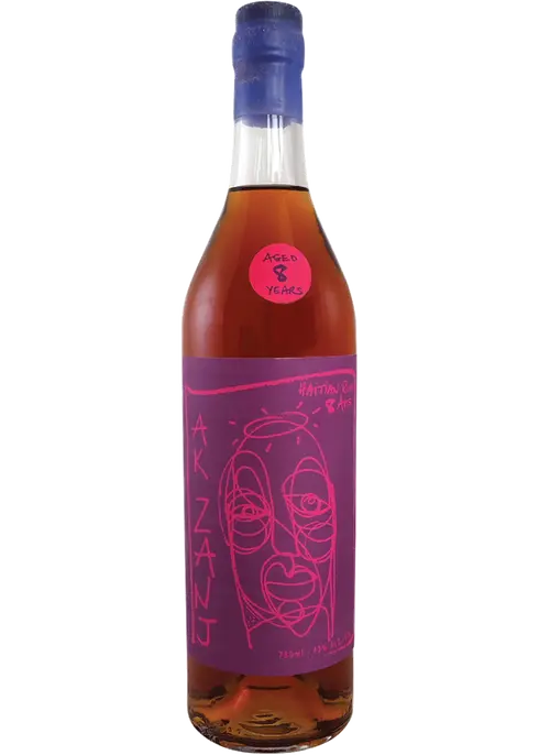 Ak Zanj 8 Years Aged With Angels NAS Cognac Cask Dark Rum 750ml