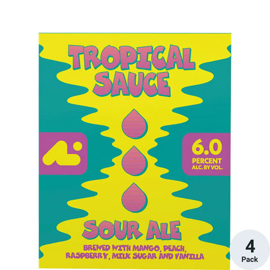 Aslin Tropical Sauce Sour Ale Beer 16-Oz Can 6-Pack