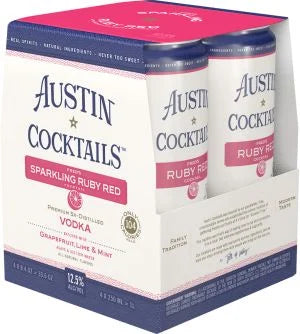 Austin Cocktails Fred's Ruby Red Cocktail 4-Pack