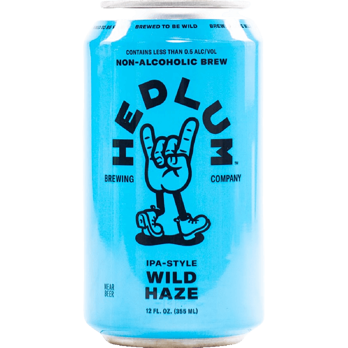 Hedlum Wild Haze Non Alcoholic India Pale Ale Beer 12-Oz Can 6-Pack