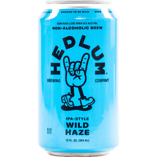 Hedlum Wild Haze Non Alcoholic India Pale Ale Beer 12-Oz Can 6-Pack