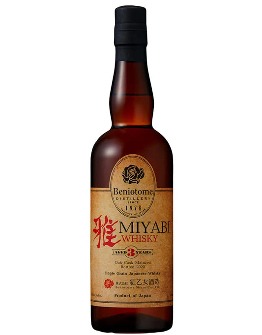 Beniotome Miyabi 3 Year Old Single Grain Japanese Whisky 750ml