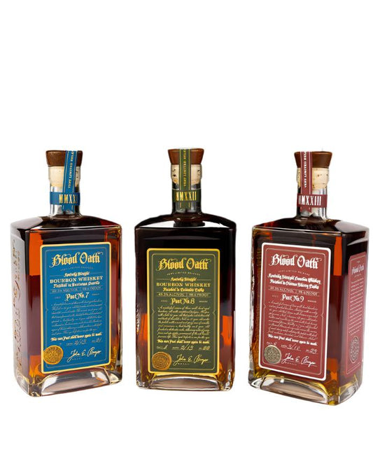 Blood Oath Trilogy Pact No 7-8-9 Bourbon Whiskey 750ml Bundle 3-Pack