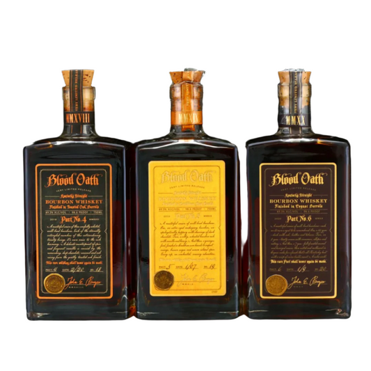 Blood Oath Trilogy Pact No 4-5-6 Bourbon Whiskey 750ml Bundle 3-Pack