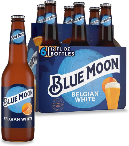 Blue Moon Belgian Wheat Beer 12-Oz Bottle 6-Pack