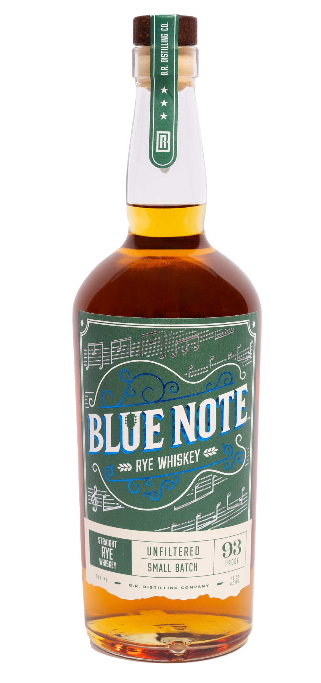 Blue Note Bourbon Small Batch Unfiltered Straight Rye Whiskey 750ml