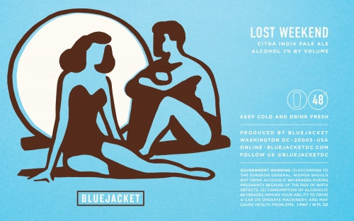 Bluejacket Lost Weekend Hazy Citra India Pele Ale Beer Can 4-Pack