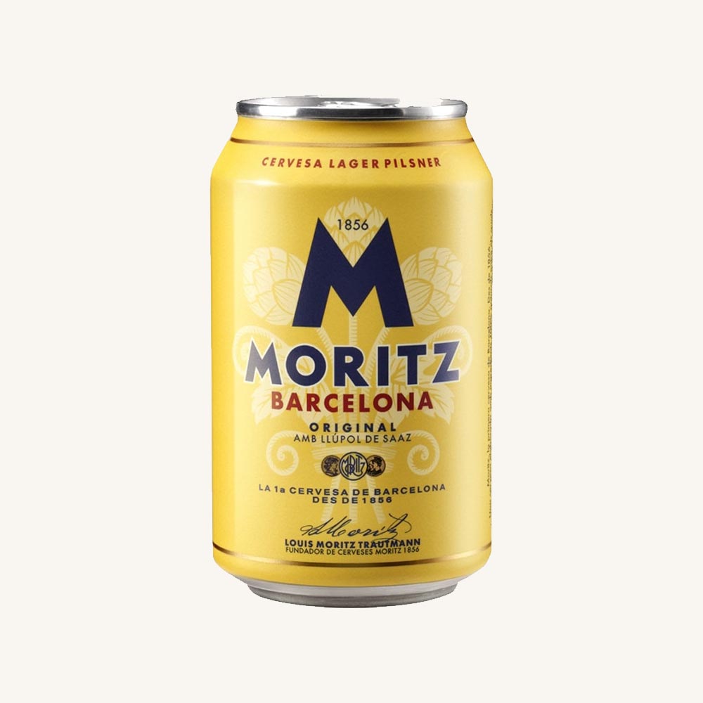 Cervezas Moritz Moritz Barcelona Original Larger Pilsner Beer Can